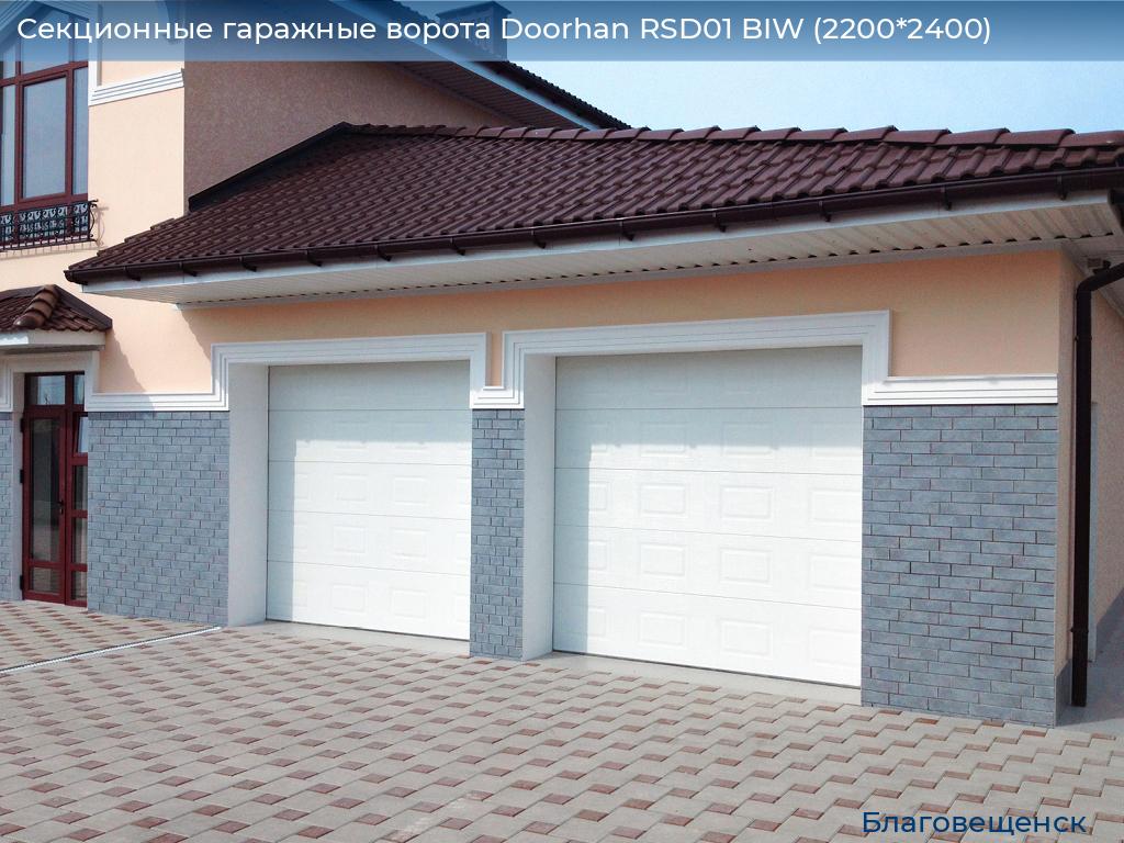 Секционные гаражные ворота Doorhan RSD01 BIW (2200*2400), blagoveshchensk.doorhan.ru